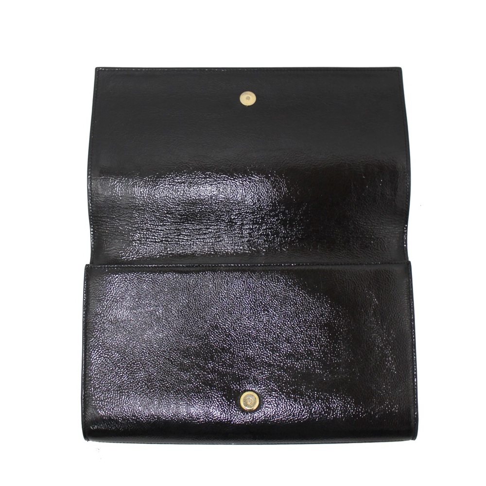 🎉🎉HP🎉🎉Yves Saint Laurent YSL Black Patent Belle De Jour Clutch🎉🎉 - Picture 12 of 12